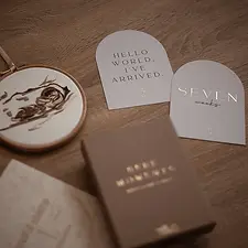 Milk & Honey Days milestone cards from Seb and I
