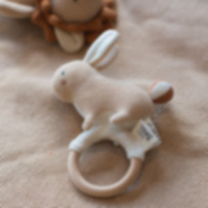 Baby Bello Roxy the Rabbit bunny baby rattle from Seb and I.