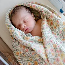 Floral sustainable baby gift at Seb and I