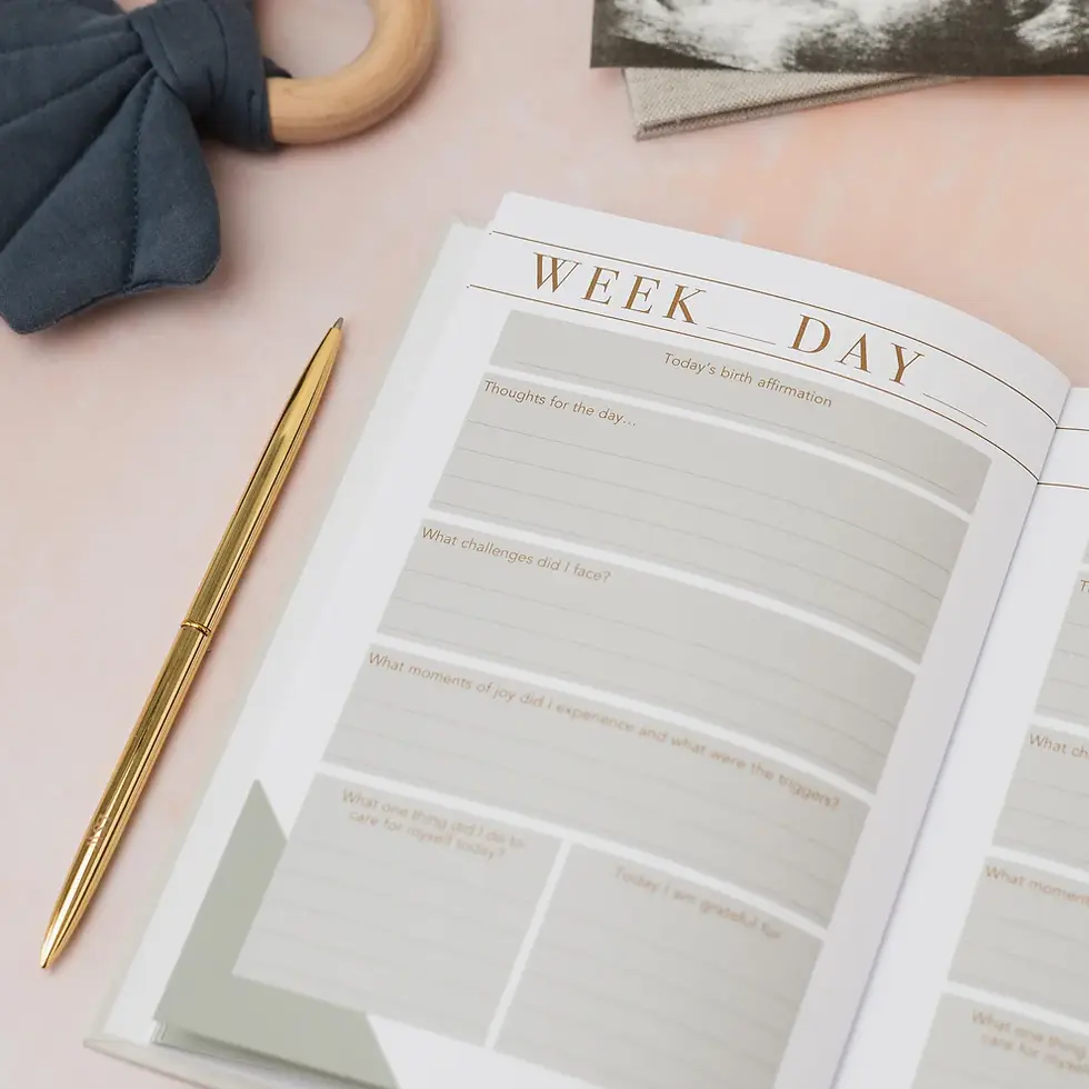 Thumbnail: Mindful pregnancy journal with affirmations