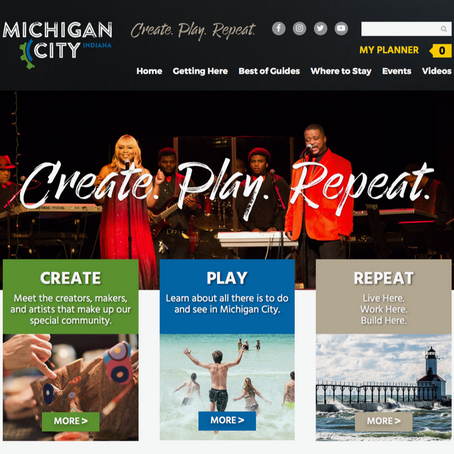 CreatePlayRepeat.com puts Michigan City on the map!