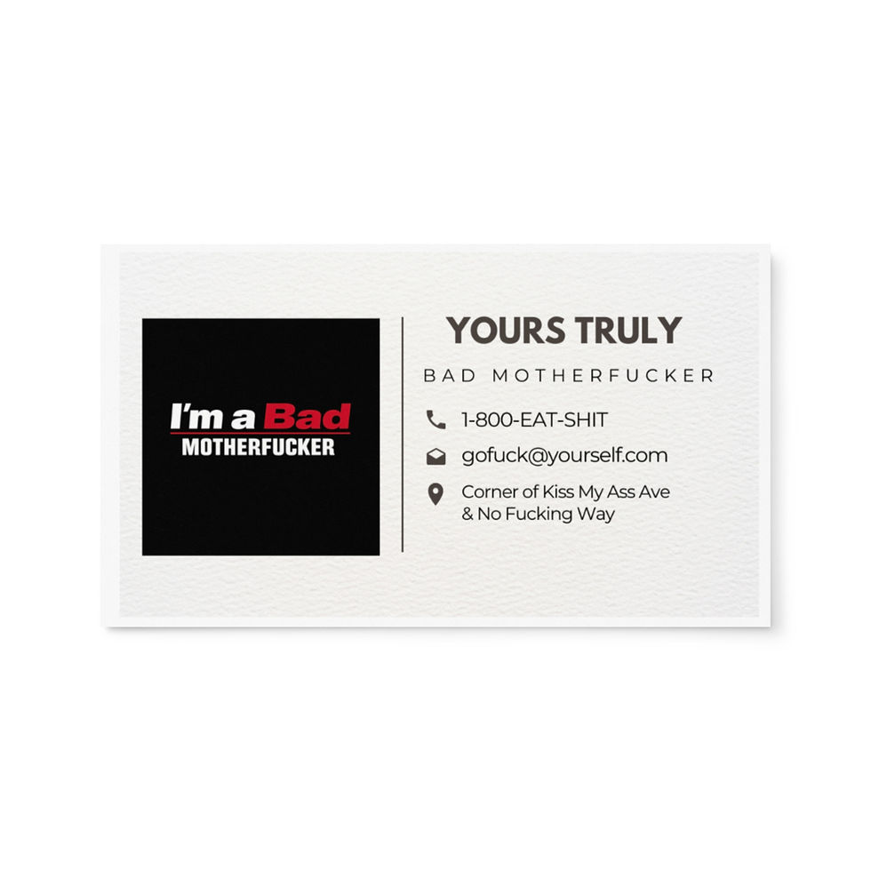 Thumbnail: I'm a Bad MOFO Set of Business Cards
