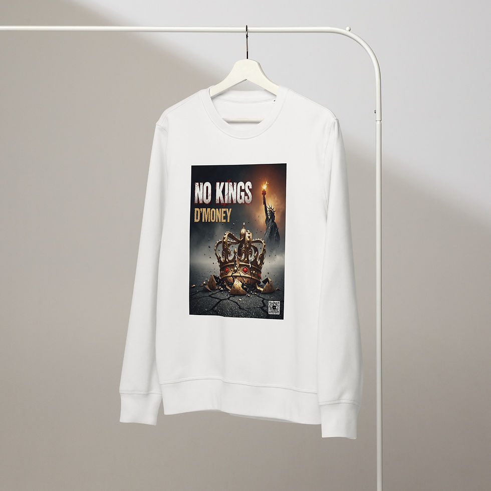 Thumbnail: No Kings Unisex Organic Mid-Weight Sweatshirt