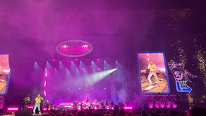 Post Malone on stage during Kaunas 2025 concert at Darius and Girenas Stadium