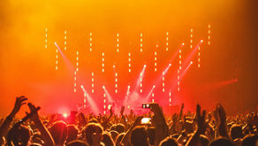 a big crowd at a concert