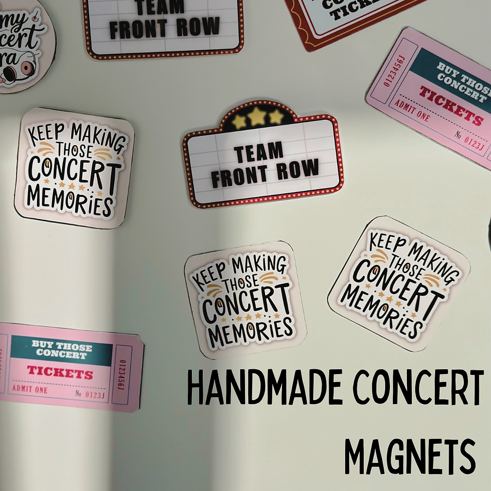 Thumbnail: Magnet displayed with other concert-themed items