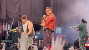 Justin Timberlake dancing on the stage in Kaunas during Forget Tomorrow World Tour