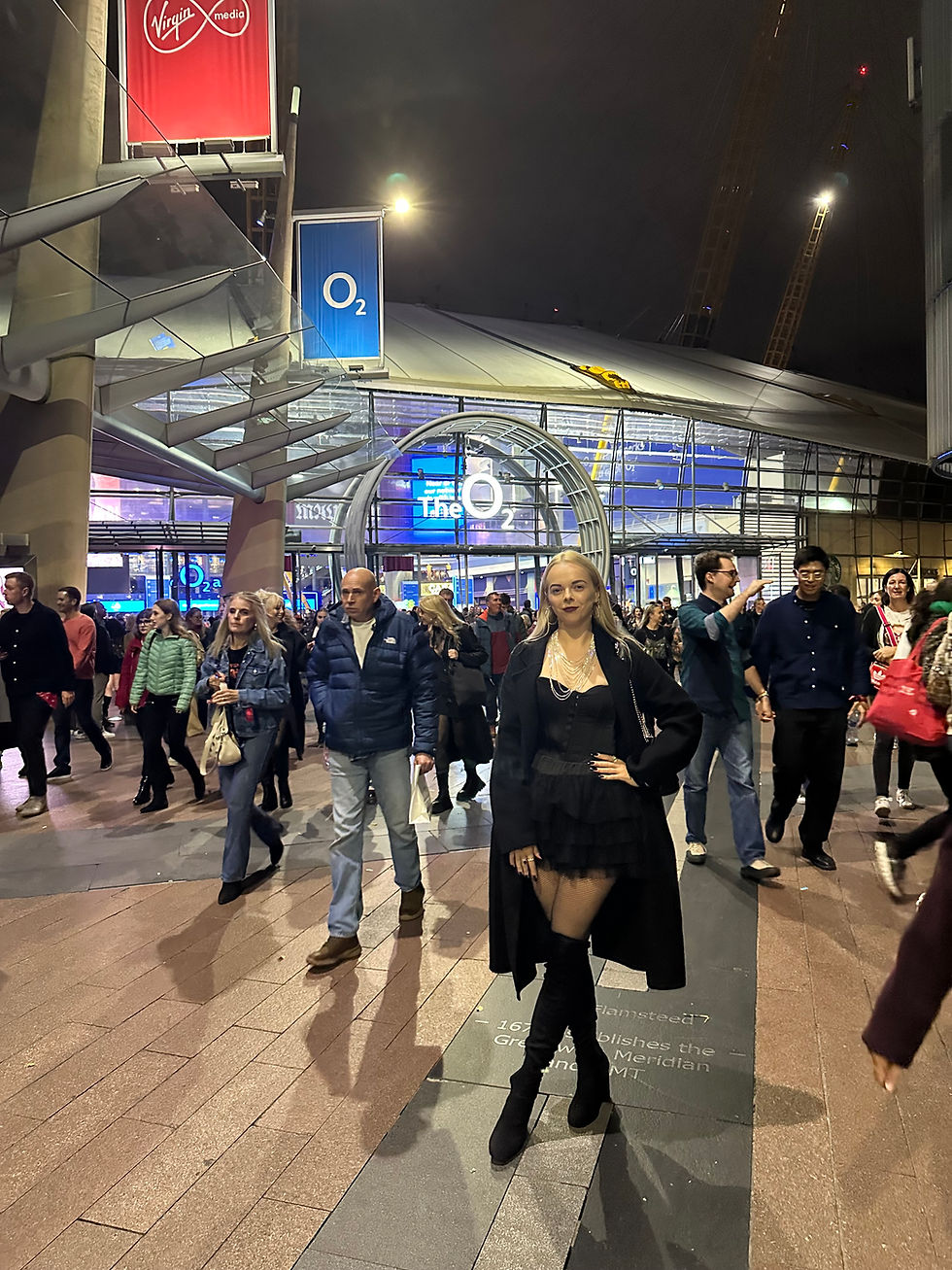 Concerts Enthusiast at The O2 Arena in London before Lady Gaga concert 2025