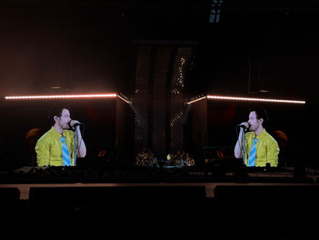 Harry Styles on stage during “Together Together Tour 2026” in Amsterdam