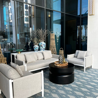 Outdoor Furniture delivered by NextSpace for the Vida Bahrain. Pieces by Akula and Bivaq.