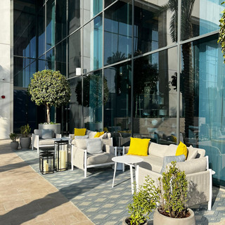 Outdoor Furniture delivered by NextSpace for the Vida Bahrain. Pieces by Akula and Bivaq.