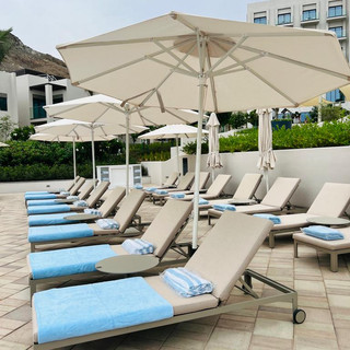 Luxury Outdoor Furniture for all areas supplied from Bivaq. Project Developed by NextSpace. Luxury outdoor furniture in Dubai. durable outdoor furniture. Garden furniture. Premium outdoor sunlounger. Hospitality outdoor furniture Dubai. durable hotel outdoor furniture dubai.
