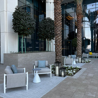 Outdoor Furniture delivered by NextSpace for the Vida Bahrain. Pieces by Akula and Bivaq.