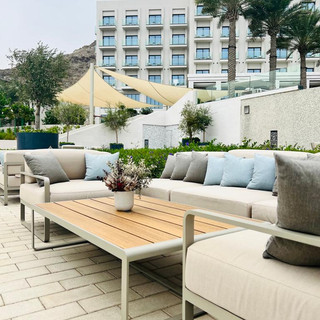 Luxury Outdoor Furniture for all areas supplied from Bivaq. Project Developed by NextSpace. Luxury outdoor furniture in Dubai. durable outdoor furniture. Garden furniture. Premium outdoor sunlounger. Hospitality outdoor furniture Dubai. durable hotel outdoor furniture dubai.