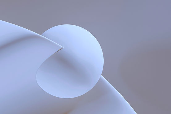 Abstract composition of curved white paper and sphere._edited.jpg