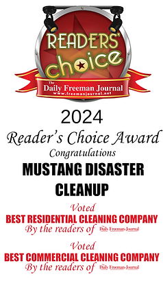 daily freeman journal readers choice award for residential and commercial cleaning - mustang disaster cleanup