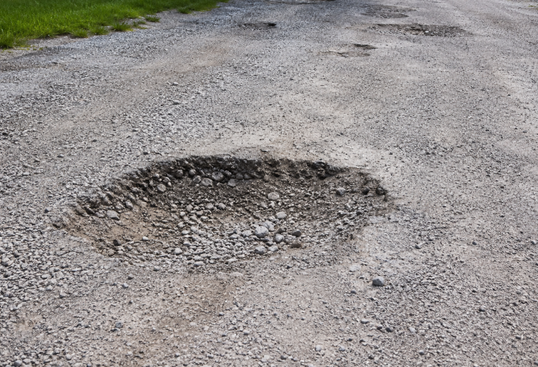 gravel repair for parking lots