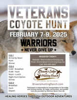 veteran coyote hunt 2025 - Warriors Never Give Up
