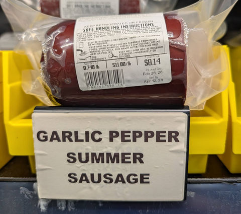 garlic pepper summer sausage