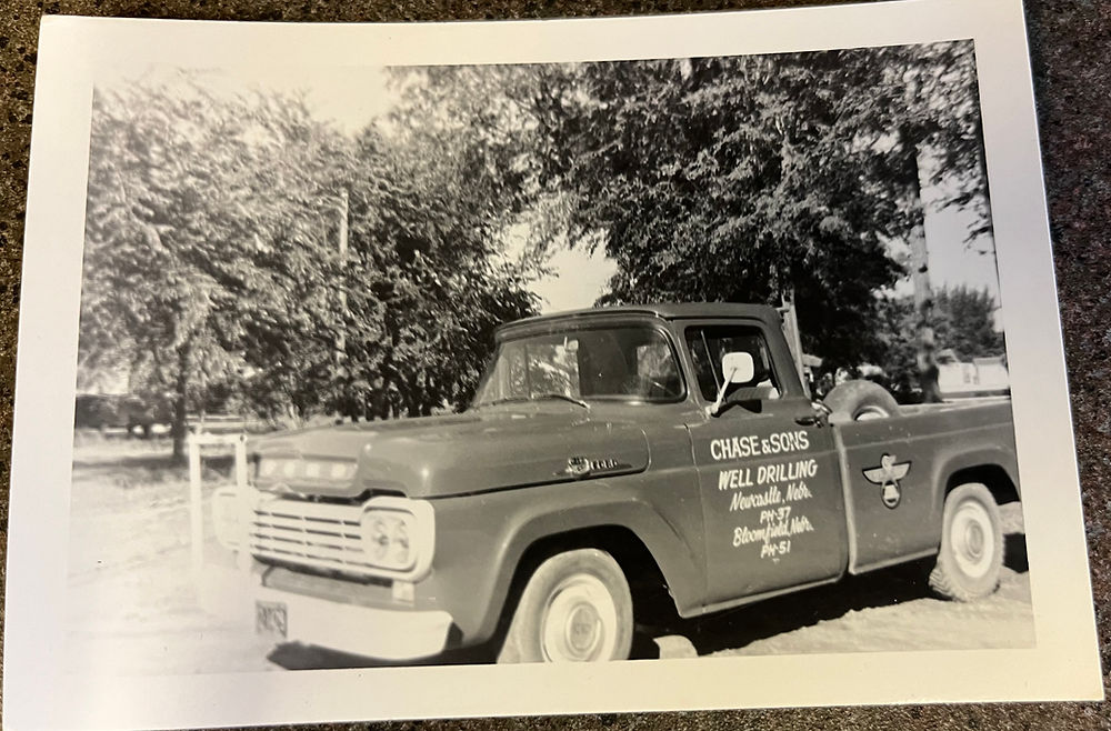 old Chase Well Drilling truck
