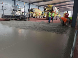 concrete floor for commercial building
