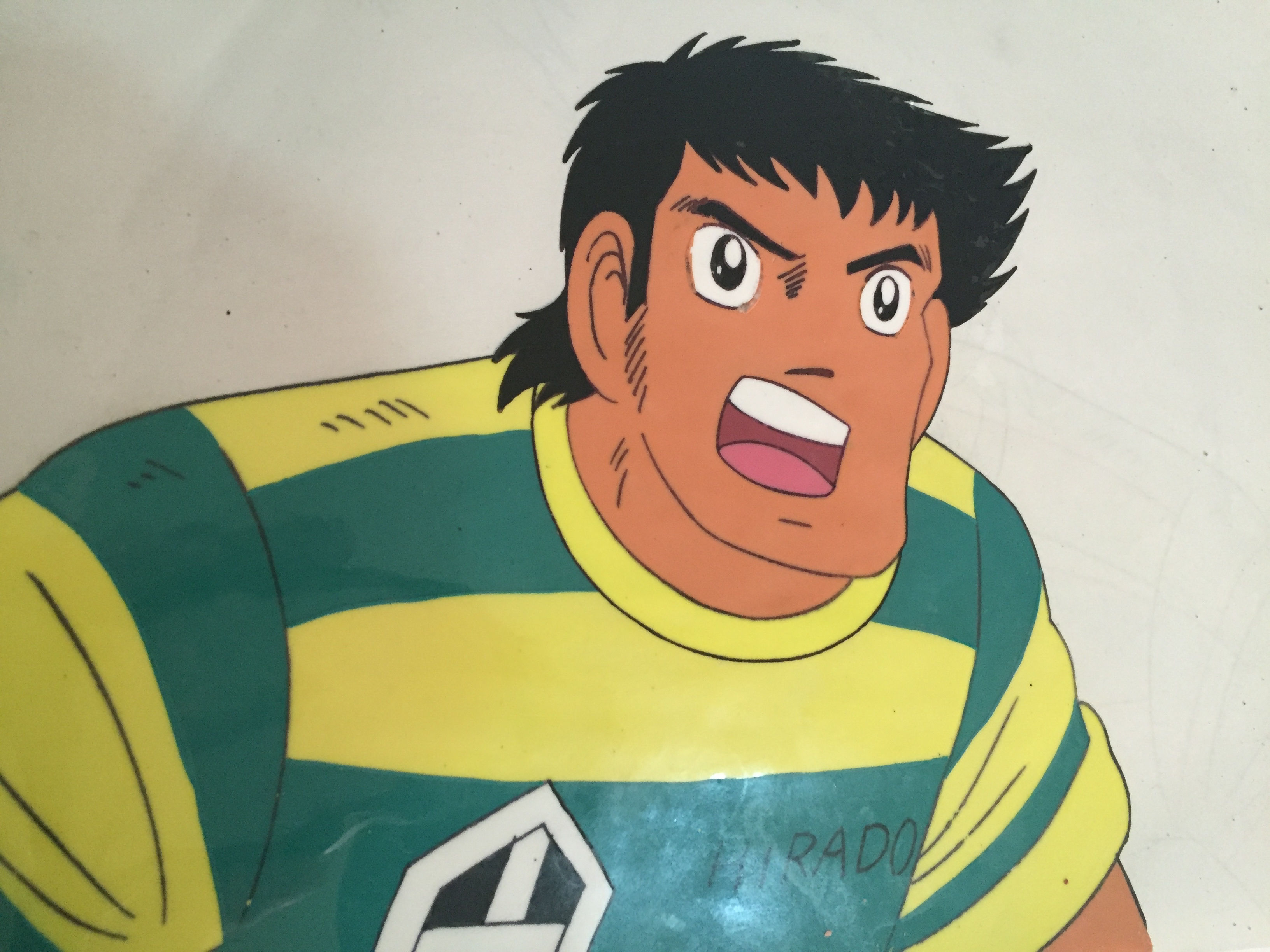 Original Anime Cel from Captain Tsubasa featuring Hiroshi Jito
