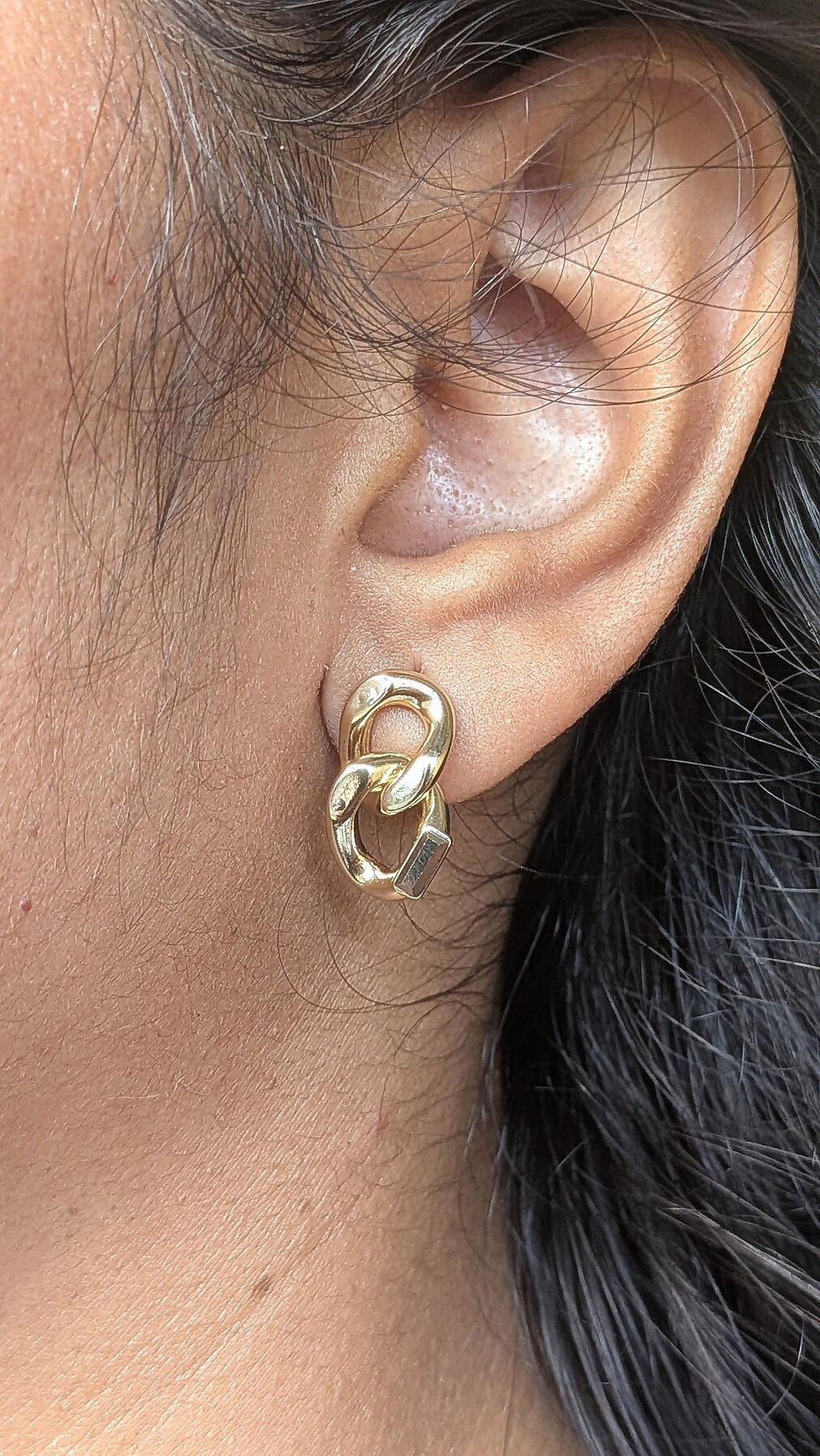 Mint Charm Hoop Earrings