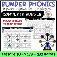 UFLI Foundations Phonics Game - Bumper Phonics Summer Vacation