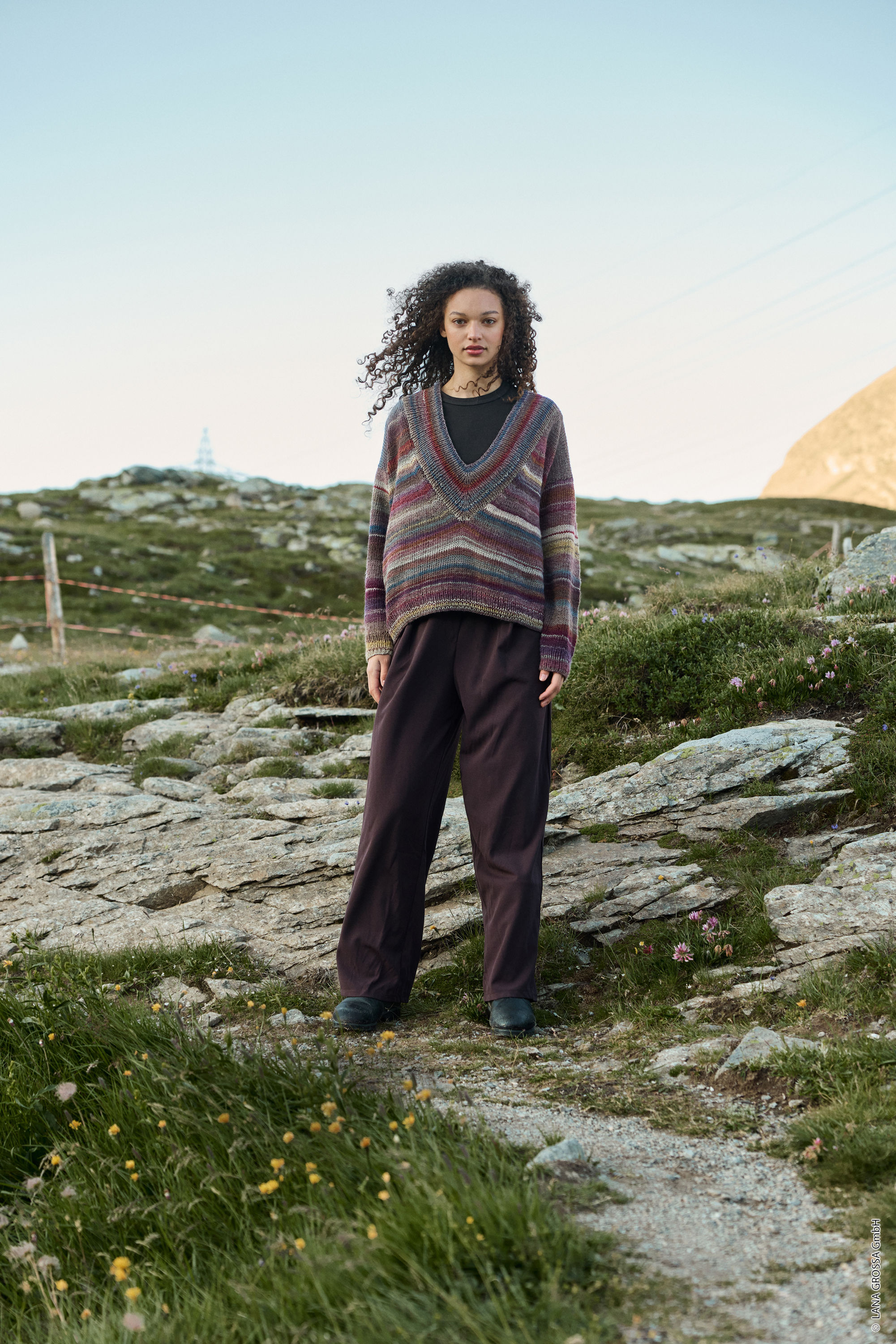 V-hals trui Gomitolo Intenso