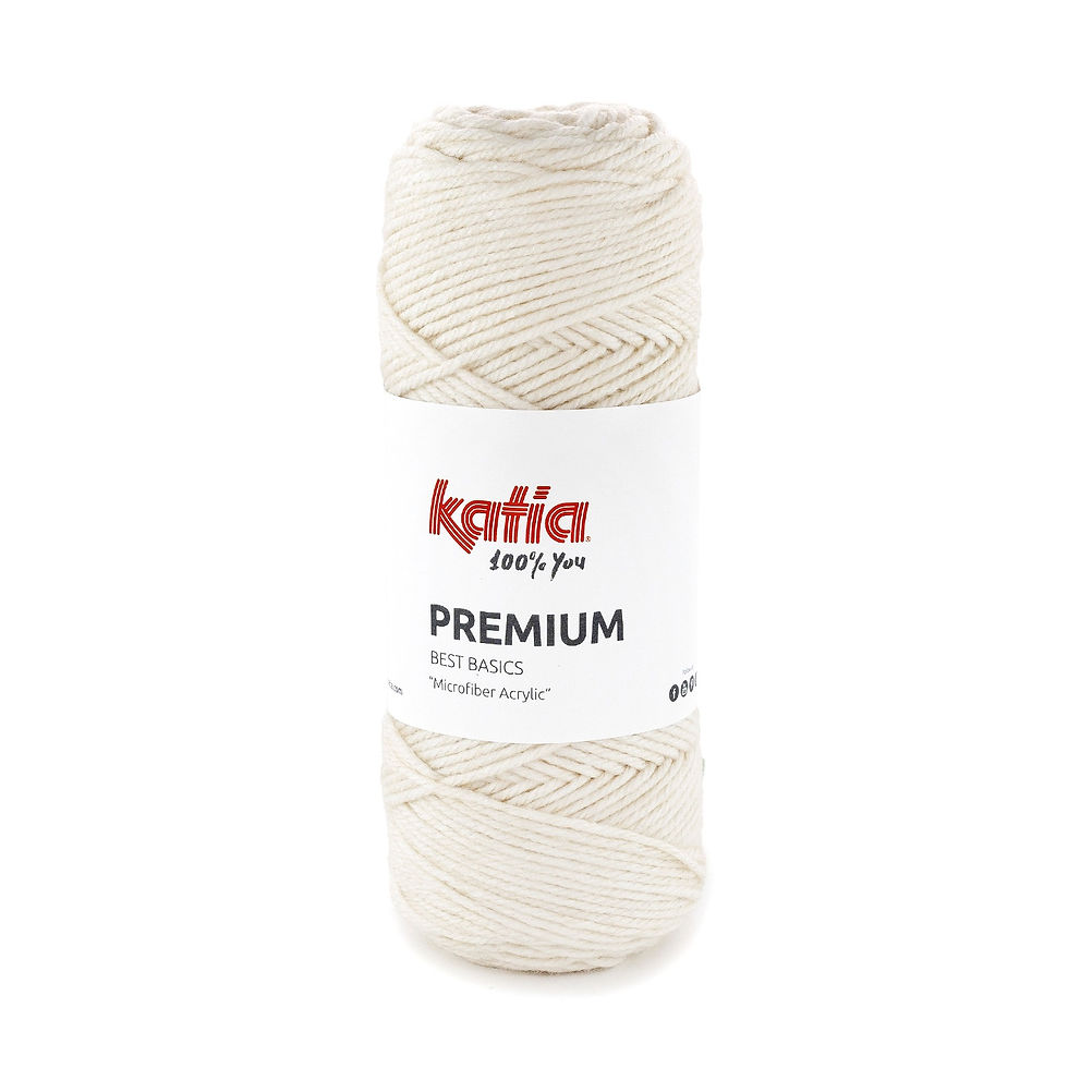 Thumbnail: Gebreide sjaal in ribbelsteek Katia Premium