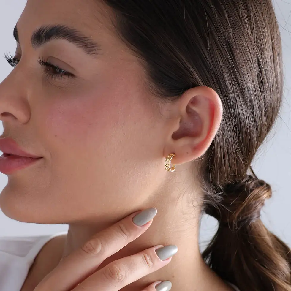 Thumbnail: Earrings - Open Link Huggie