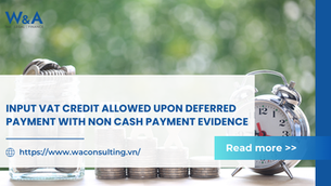 INPUT VAT CREDIT ALLOWED UPON DEFERRED PAYMENT WITH NON CASH PAYMENT EVIDENCE
