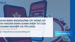 NGHỊ ĐỊNH 69/2024/NĐ-CP: ĐĂNG KÝ TÀI KHOẢN ĐỊNH DANH ĐIỆN TỬ CỦA DOANH NGHIỆP VÀ TỔ CHỨC