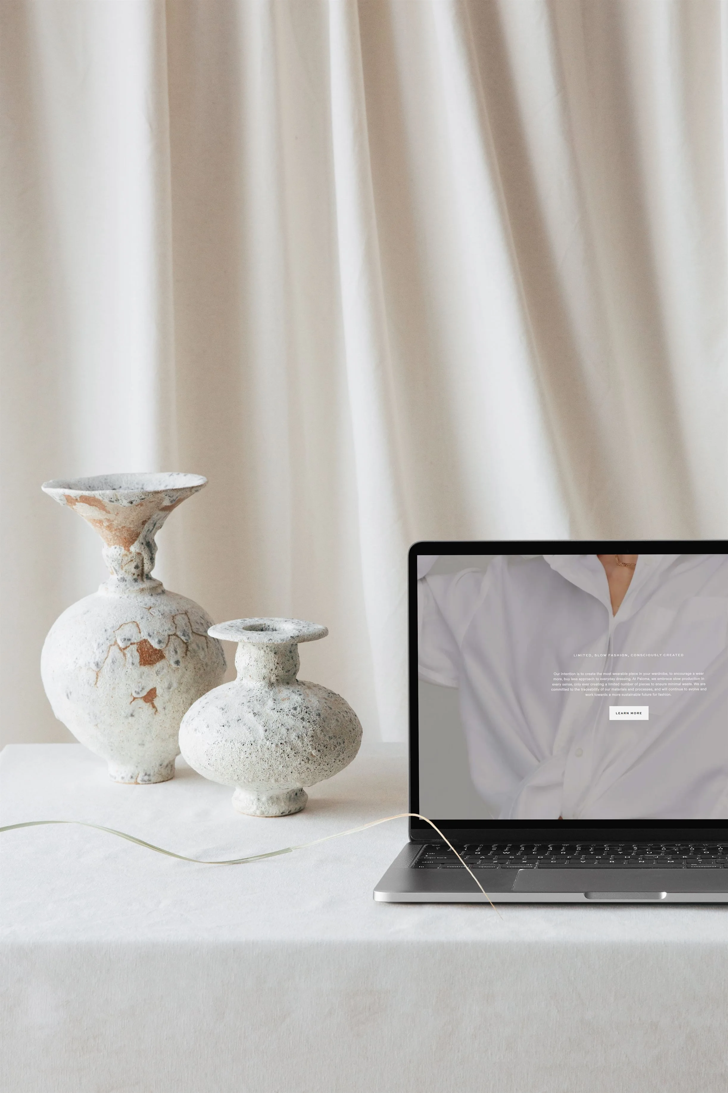 paloma shirt studio blanche branding and web design studio