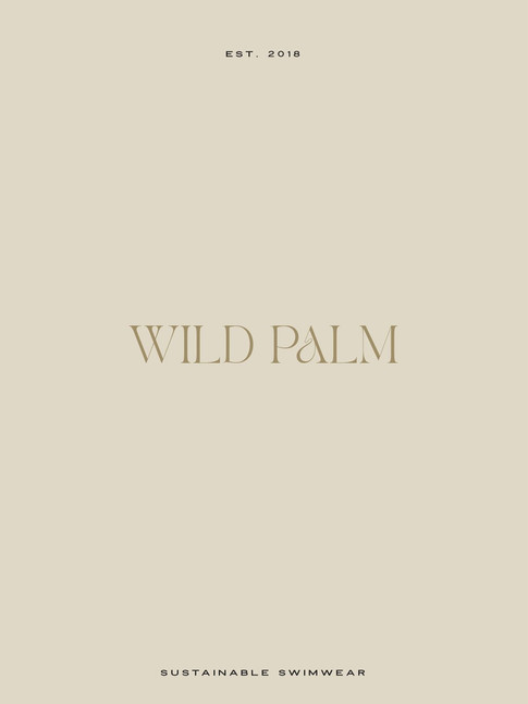 Wild Palm Sustainable Swimwear Brand Kit by Studio Blanche Secondary Logo