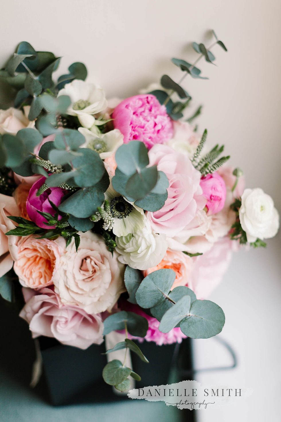 soft pink wedding bouquet