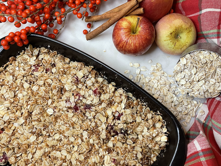 Gluten Free Cranberry Apple Crumble
