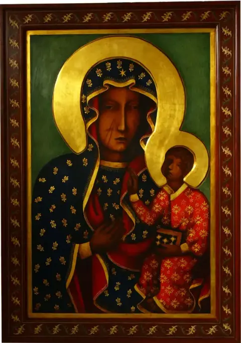 kopia obrazu Matki Boskiej Częstochowskiej dla kościoła w Białymstoku