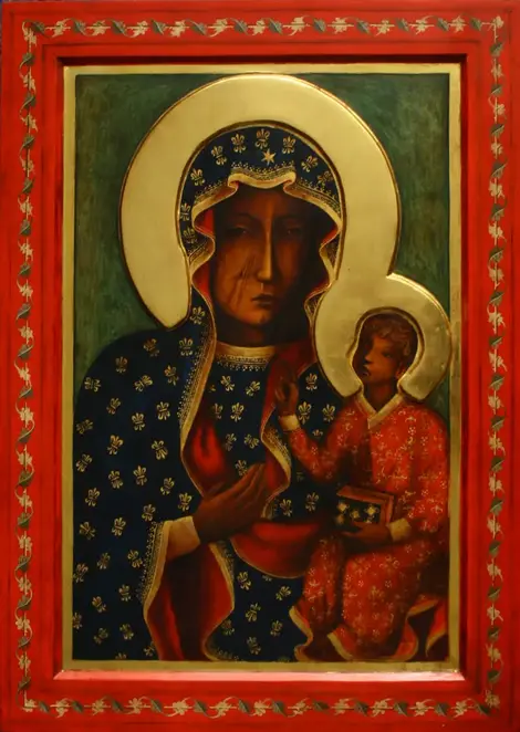 Matka Boska Częstochowska kopia obrazu w formacie 40 x 52 cm