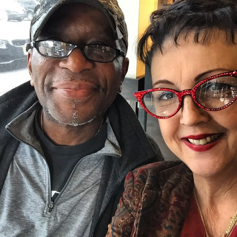 Anthony Fearron with his Art Director Susan Bellish Fanning