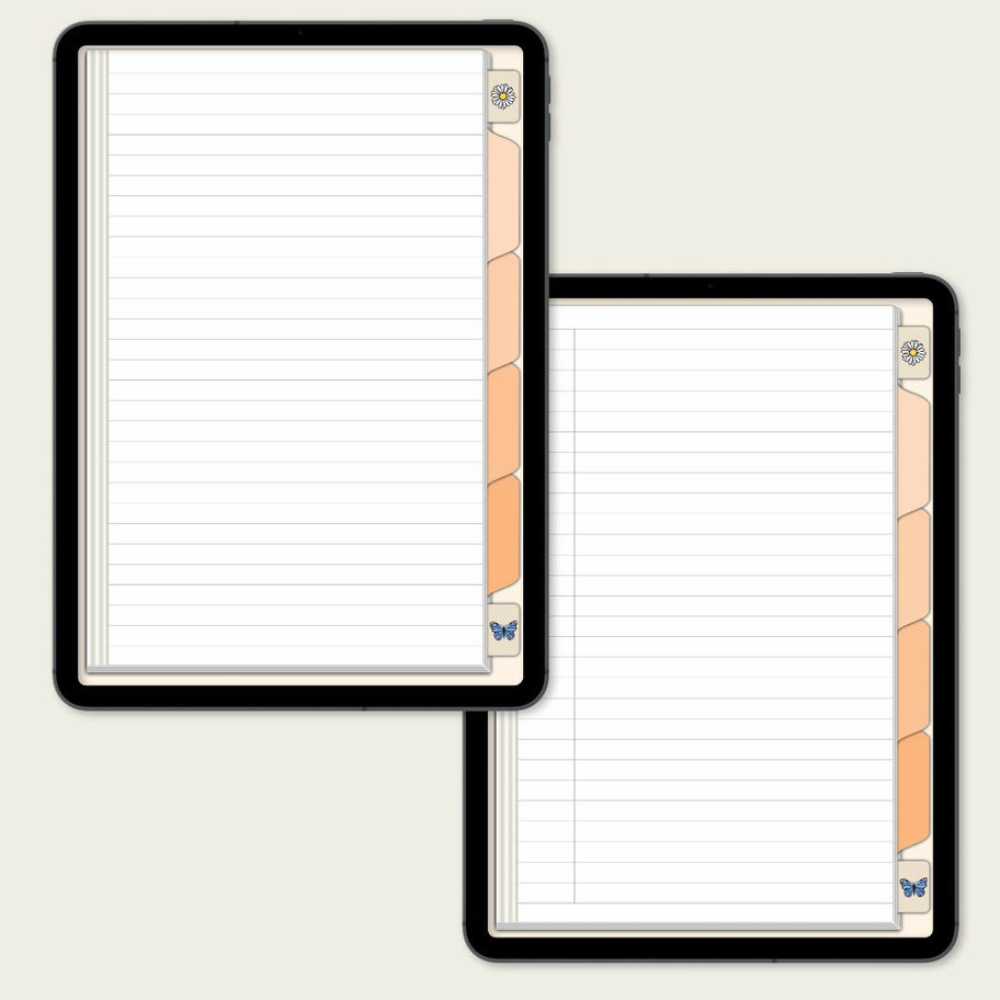 Caderno Digital Retrô Cover - templates 5-6