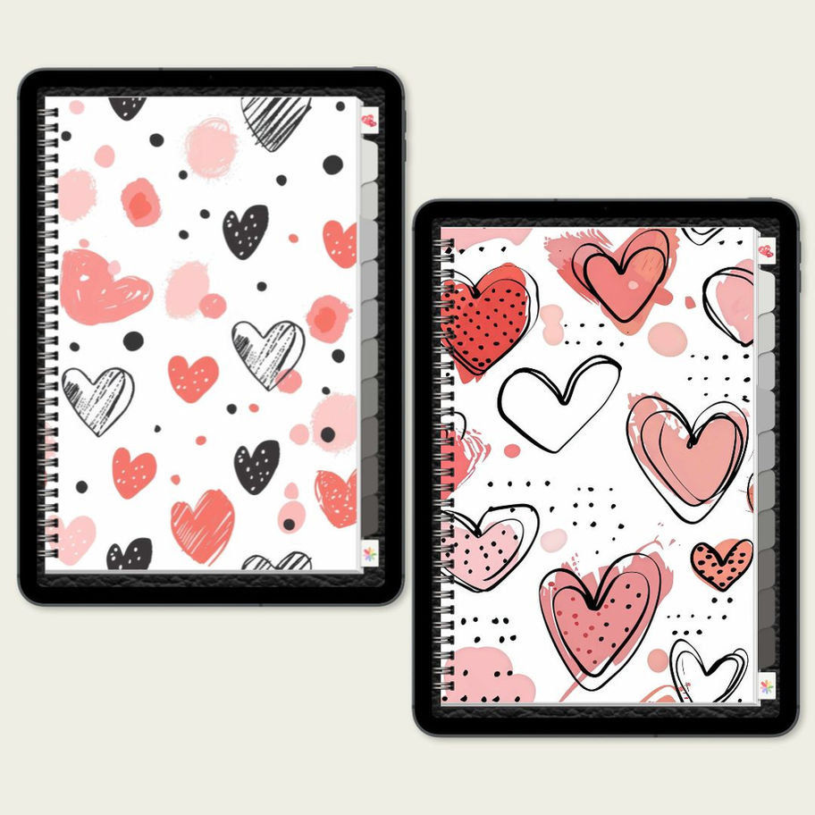 Hand Drawn Loving Heart – 10 Abas - aba3-4