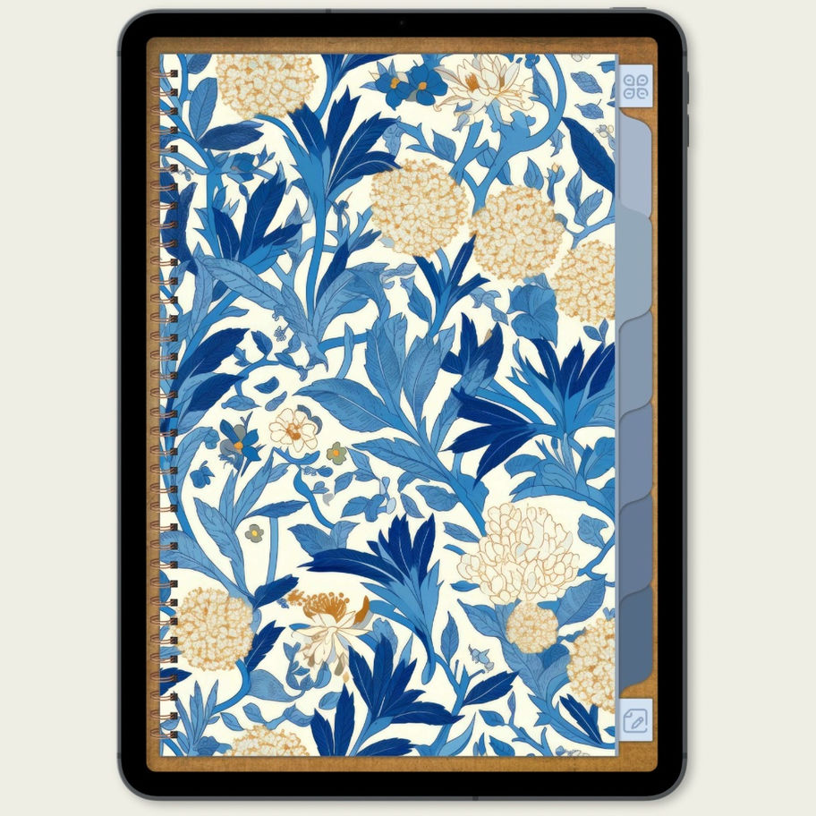 Caderno Digital Blue Vintage – 6 Abas - aba2
