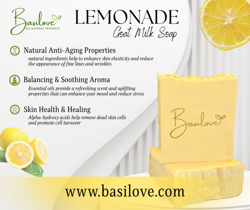Lemonade Goat Milk Soap | Basilove