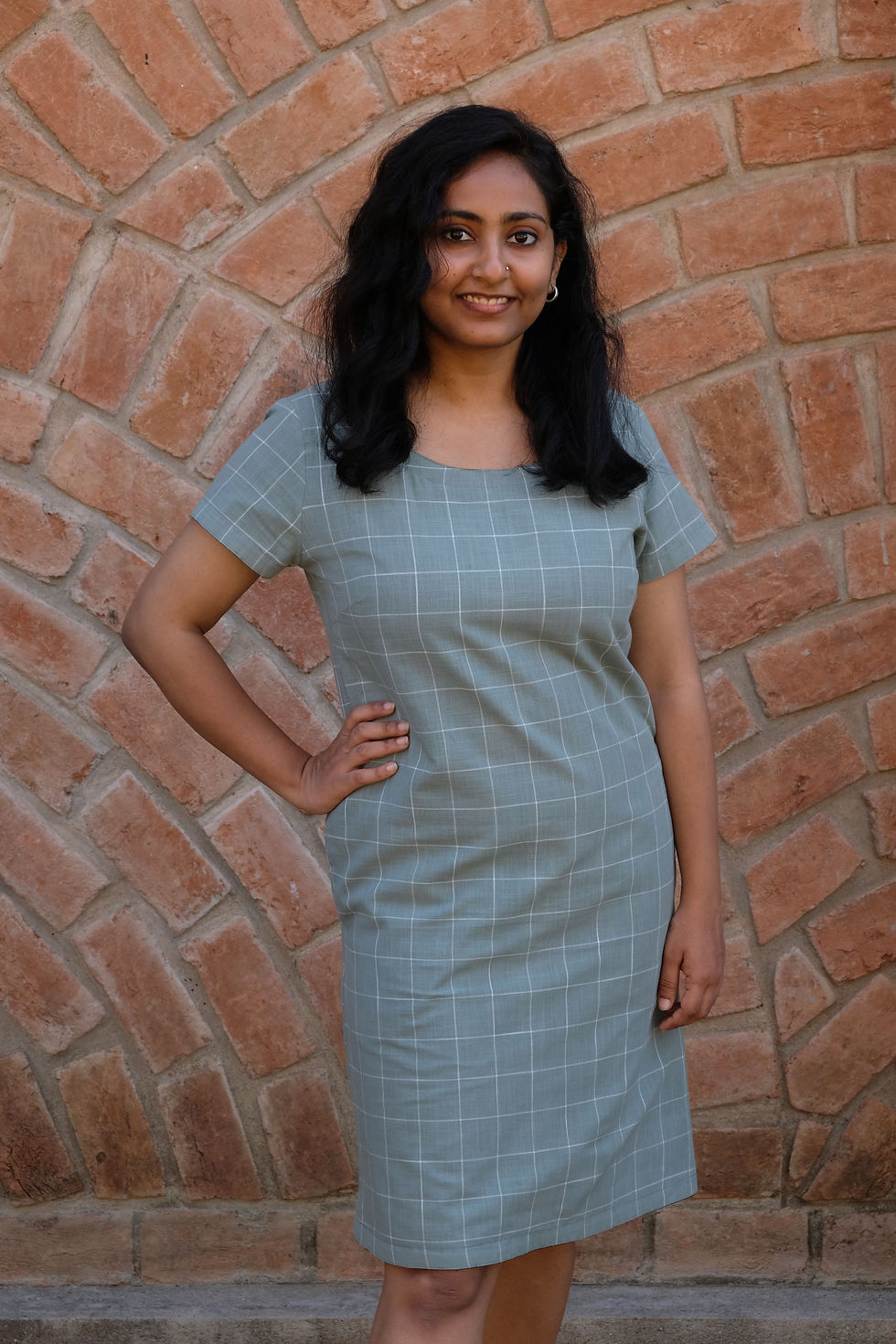 Thumbnail: Black and Green Reversible Dress