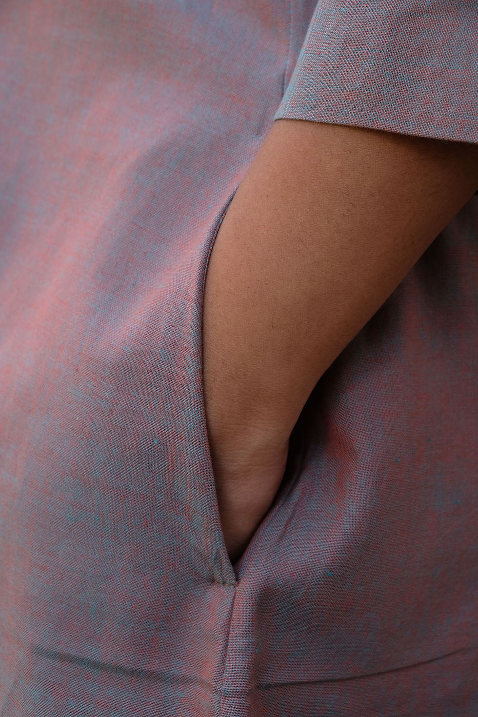 Thumbnail: Orange Turquise Patchwork Tunic