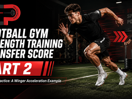 Football Gym Strength Training Transfer Score in Practice: A Winger Acceleration Example