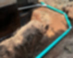 piping being buried for drainage 