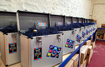 A luxury hamper desk drop created by The Desk Drop Company