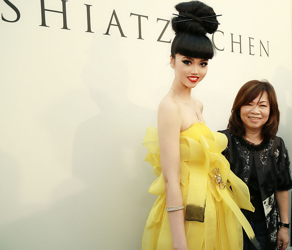 Jessica Minh Anh at Shiatzy Chen Paris Fashion Week